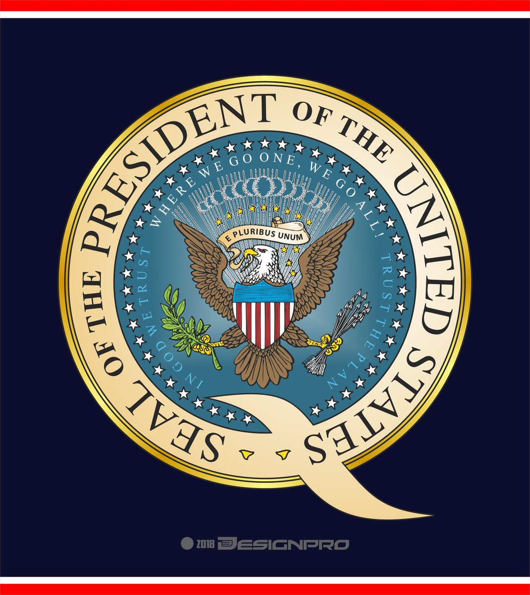Presidential Seal w/ Q tail