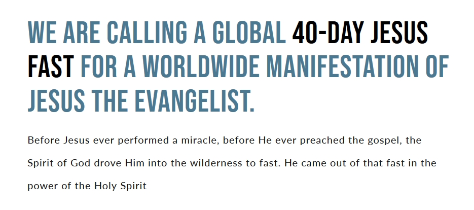 2019 JESUS Fast w Lou Engle