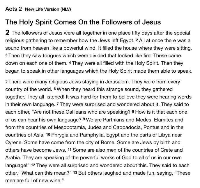 Acts 2 1-13