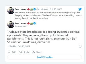 Ezra's tweet on the CBC sending emails.JPG